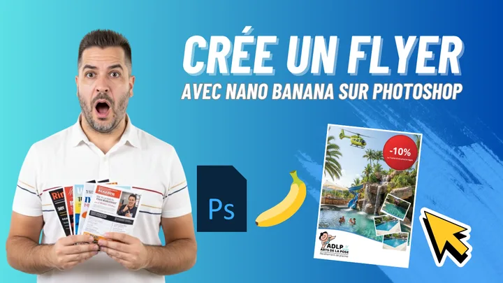 Crée un flyer avec Nano Banana sur Photoshop